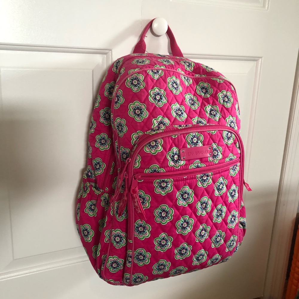 Large Pink Vera Bradley Backpack